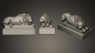 3D модель Львы-хранители (STL)